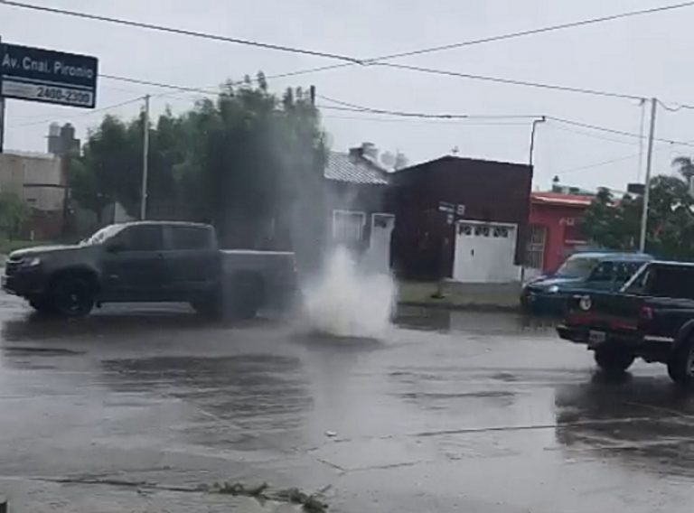 Hasta el mediodía cayeron 145 mm en la Ciudad