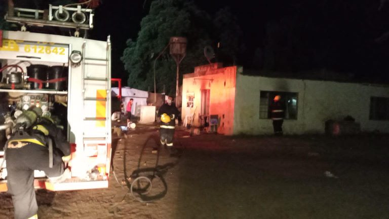 Principio de incendio en una vivienda