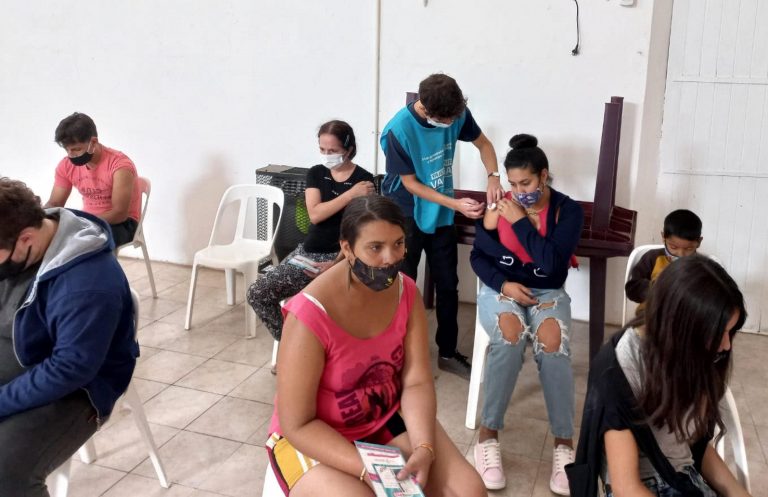En Quiroga se vacunaron 235 personas