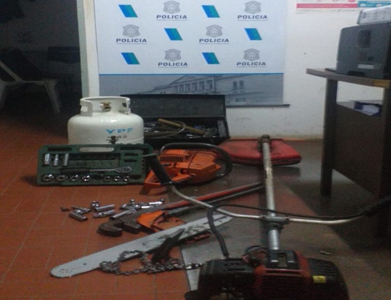 Recuperaron elementos robados en un campo