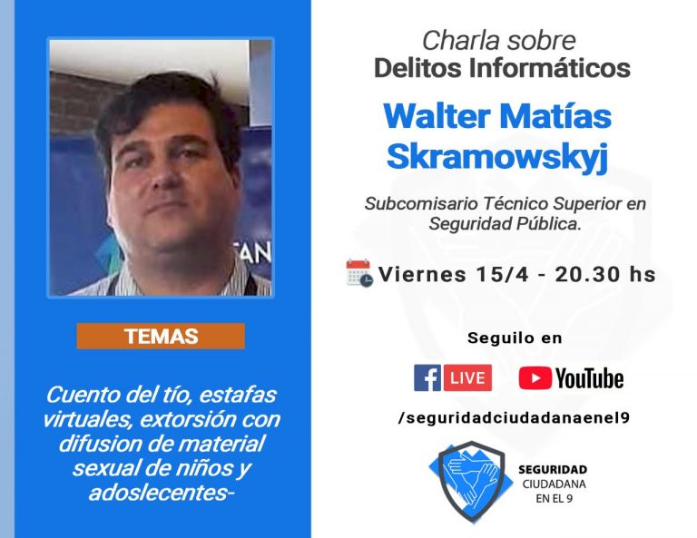 En una charla tratarán «Delitos informáticos»