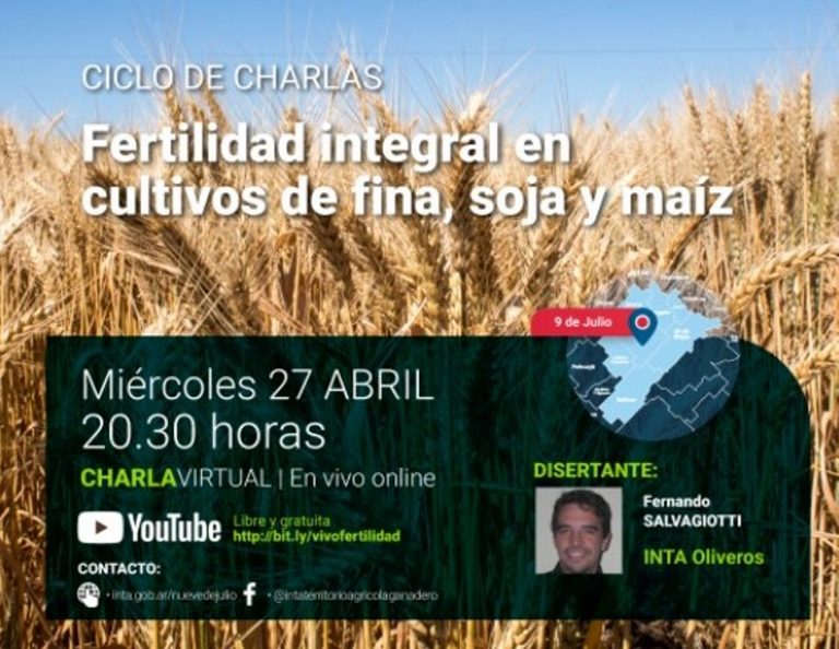 Charlas de la Rural: abordarán fertilidad en cultivos