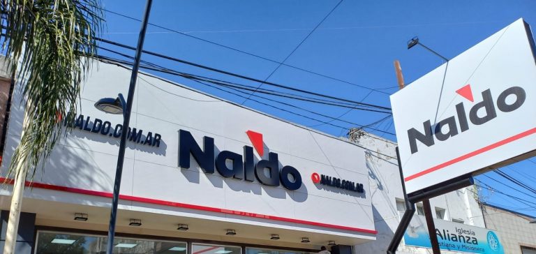 Naldo reinaugura la sucursal 9 de Julio con juegos y sorteos