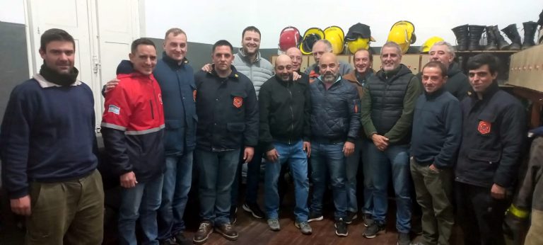 Bomberos de Patricios se reunieron con autoridades