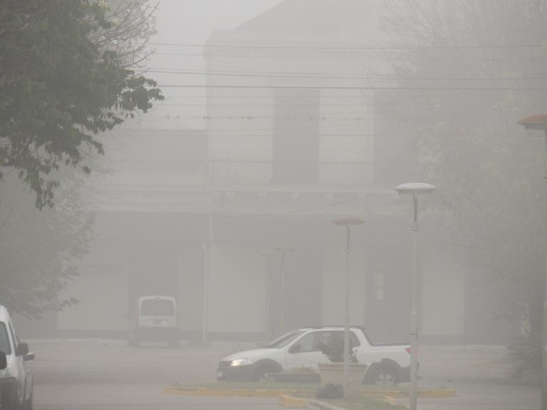 Neblina en 9 de Julio: circular con precaución