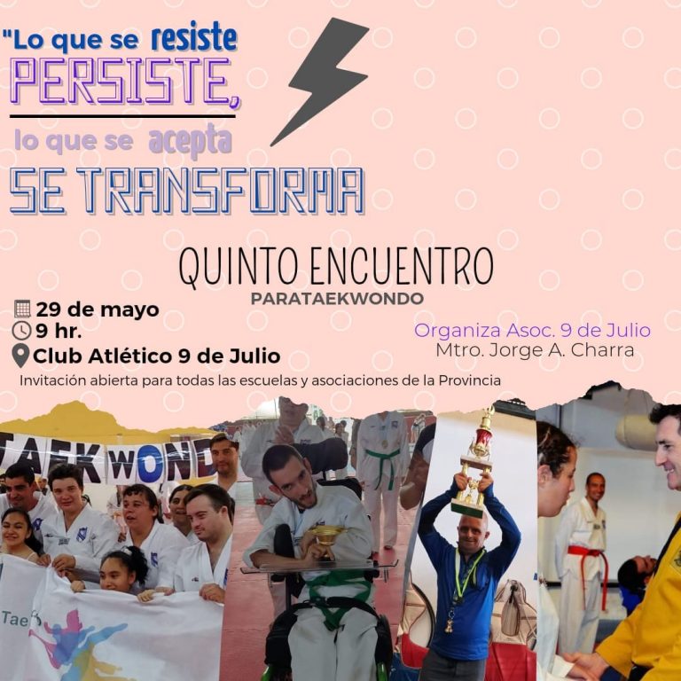 Se realizará el 5to Encuentro de Para-Taekwondo
