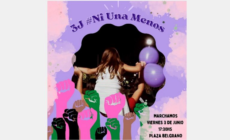 3J Ni una menos: este viernes habrá una marcha en 9 de Julio