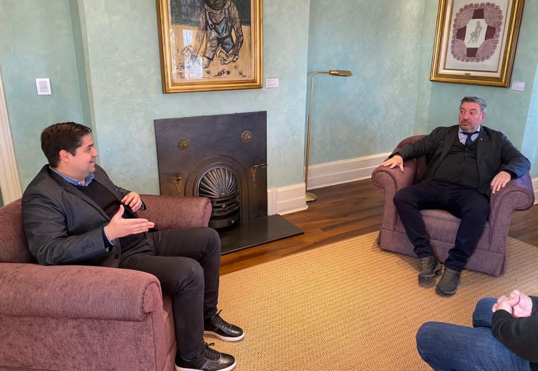 El Concejal Palacios se reunió con el Rector de la UNNOBA