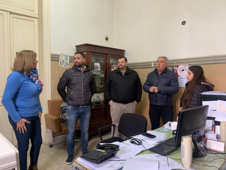 Fortte, Pirotta y Della Rocca visitaron Quiroga