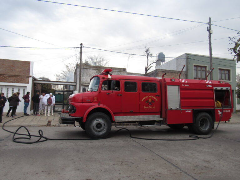 Principio de incendio en una vivienda