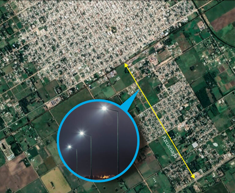 Piden mejoras en la iluminación de la calle Azcuénaga