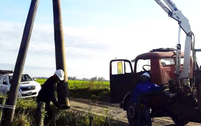 Energía: siguen los trabajos en la zona rural
