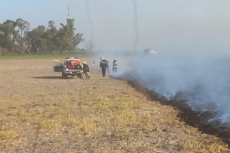 Intenso trabajo de los Bomberos de Dudignac