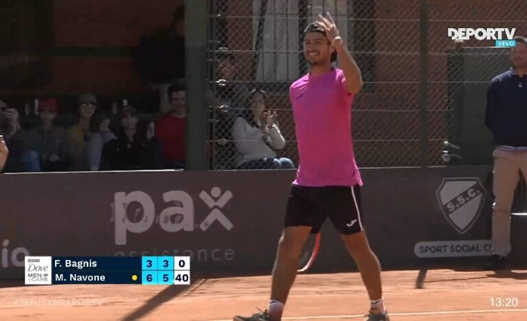 Challenger de Villa María: Navone le ganó a Bagnis y se metió en la final