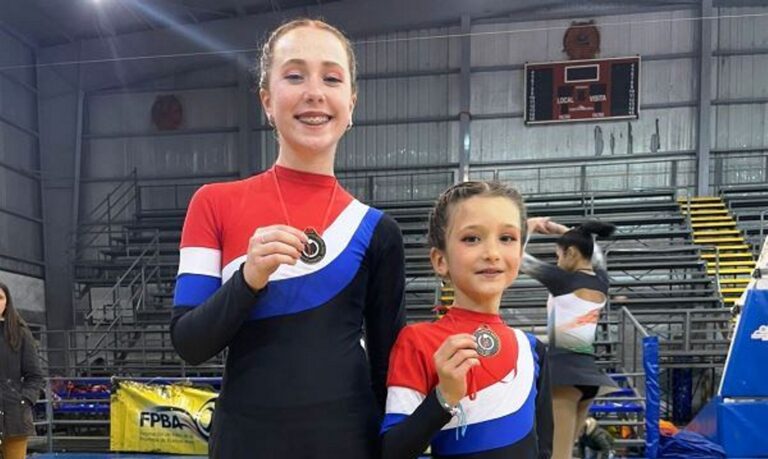 Provincial: dos patinadoras de Atlético 9 de Julio campeonas