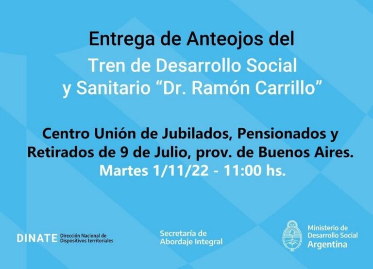 Entrega de anteojos: en el Centro de Jubilados