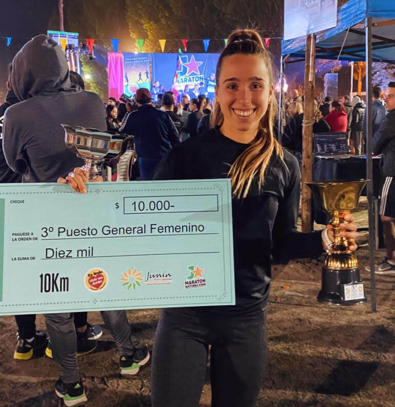Maratón de Junín: Fiorella Caviglia hizo podio en 10 k