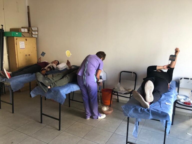 Aporte de la comunidad de Dudignac en la Colecta de Sangre