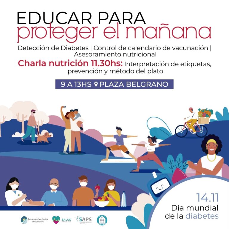 Día de la Diabetes: se realizarán controles