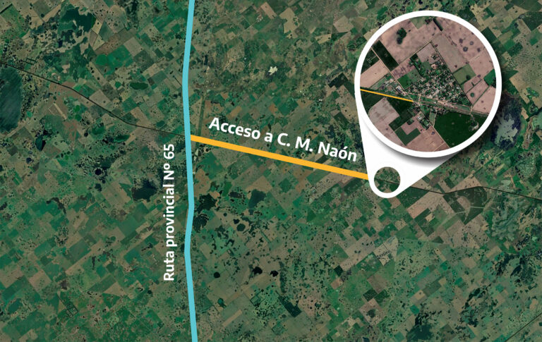 Acceso a Naón: piden informes de la obra