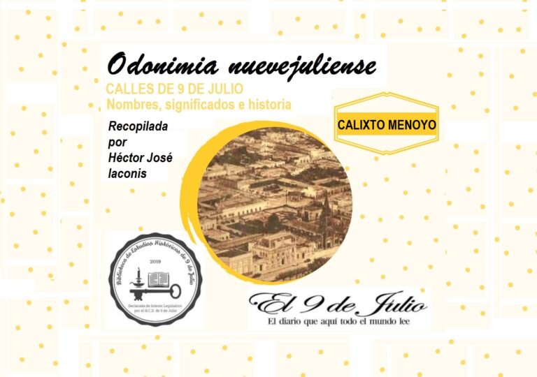Odonimia nuevejuliense. Calle Calixto Menoyo