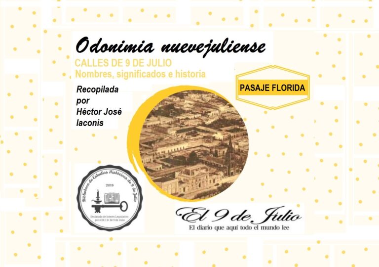 Odonimia nuevejuliense. Pasaje La Florida