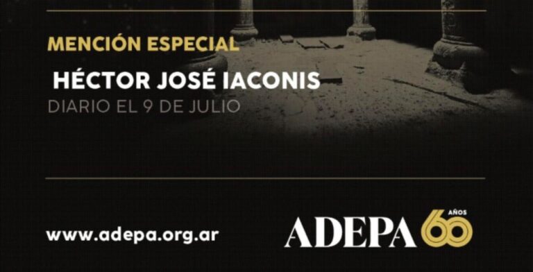Premios Adepa 2022 al Periodismo: fue elegido un artículo de Diario EL 9 DE JULIO