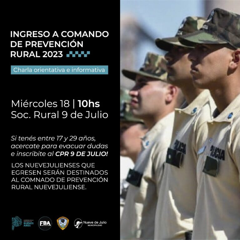 Ingreso 2023 al Comando de Prevención Rural