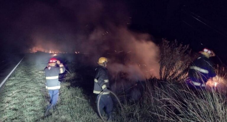 Dos salidas por incendios en zona rural