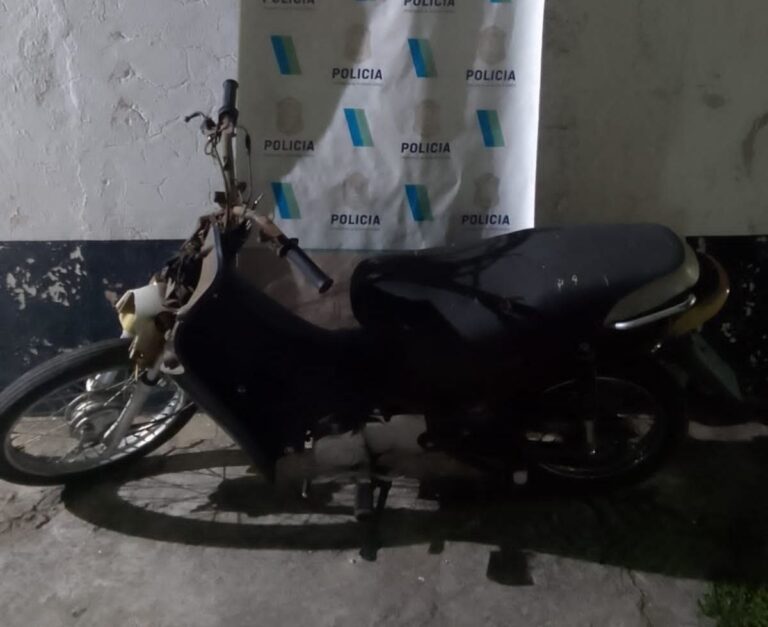 Recuperaron una moto robada