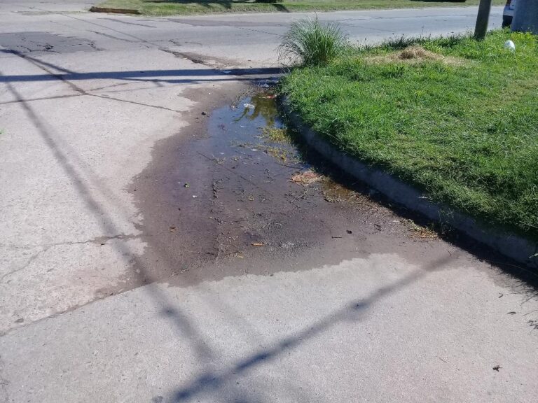 Vecinos piden una solución: agua en Corrientes y Urquiza