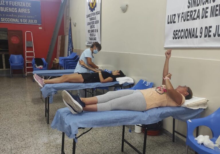 Colecta de sangre: muy buen aporte