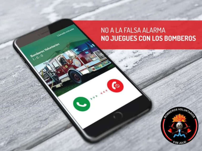 Falsa Alarma: Bomberos llaman a la reflexión