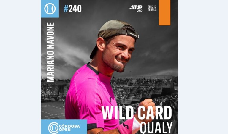 Tenis: Mariano Navone jugará el ATP 250 Córdoba Open