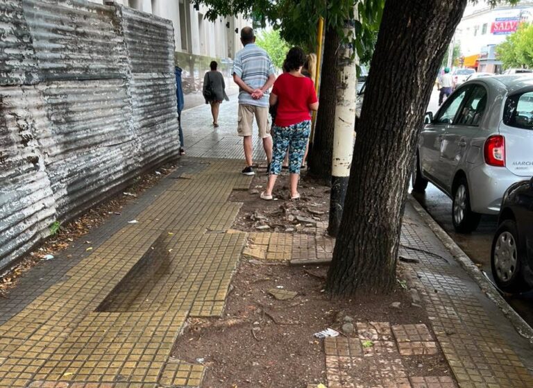 Vereda céntrica: vecinos piden una solución