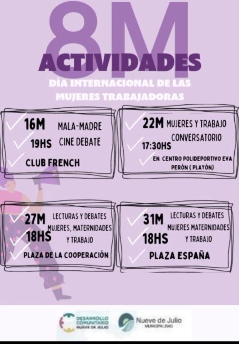 Día Internacional de las Mujeres Trabajadoras: actividades para marzo