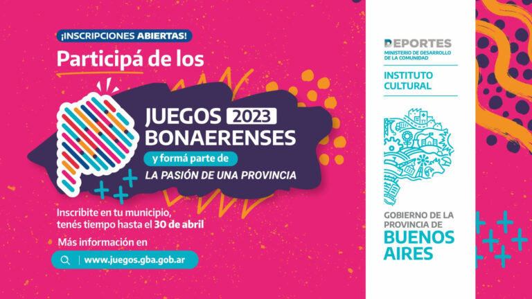 Juegos Bonaerenses 2023: apertura de inscripciones