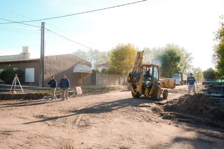 Ciudad Nueva: se realizan obras de cordón cuneta