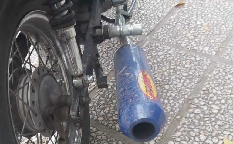 Secuestraron motos con escapes adulterados