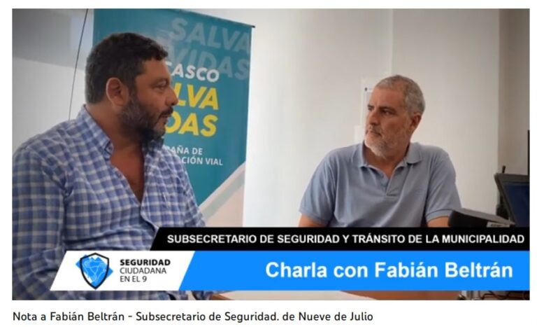 Charla de Seguridad Ciudadana con el Subsecretario Beltrán