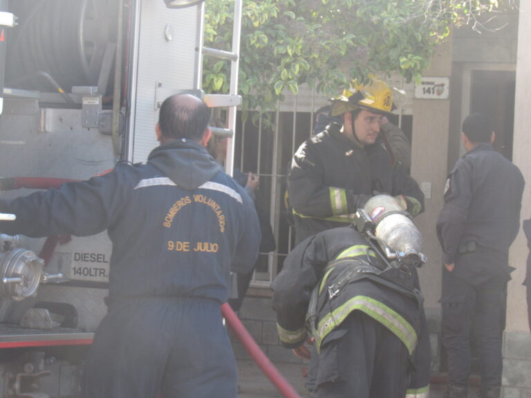 Principio de incendio, en una vivienda