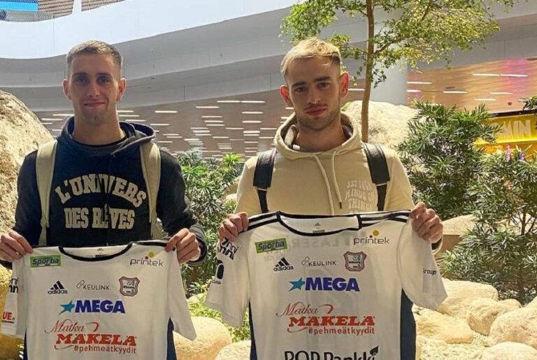 Nicolás Longarini y Tomás Gavaldá juegan en el fútbol de Finlandia