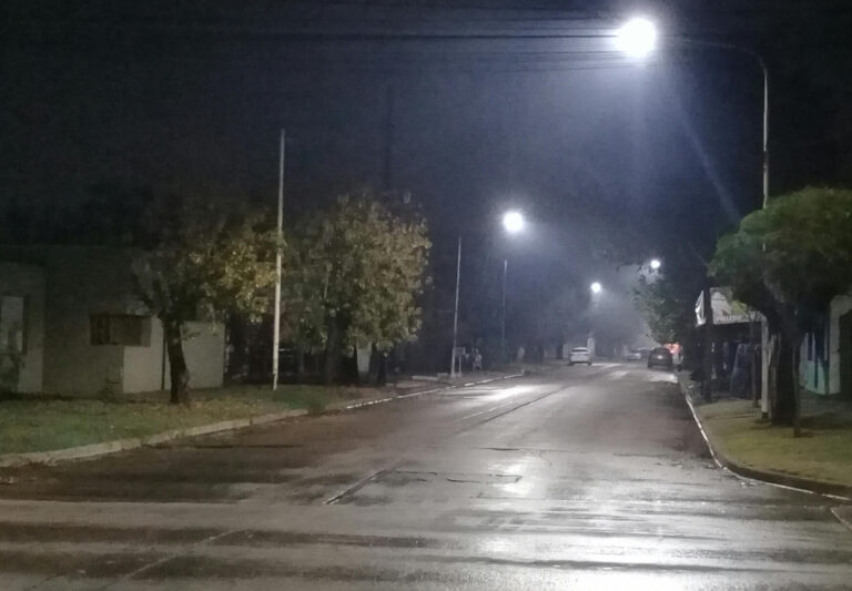Después de la lluvia, se hace presente la niebla en 9 de Julio