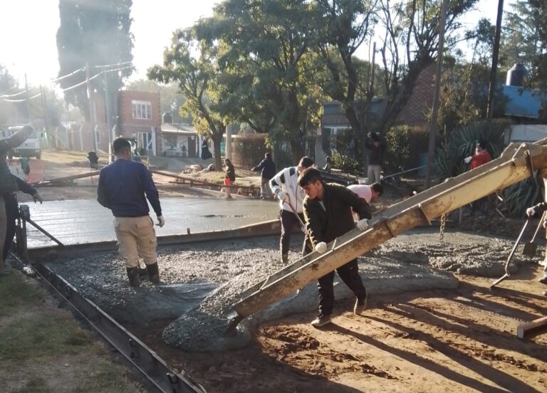 Primera etapa de pavimentación en Ciudad Nueva