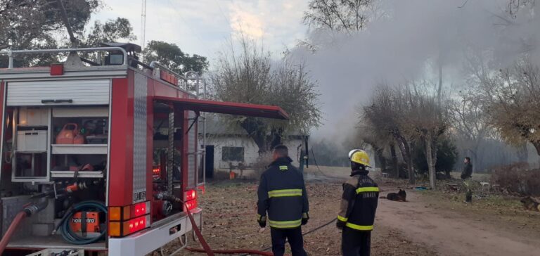 Un incendio provocó daños en una vivienda
