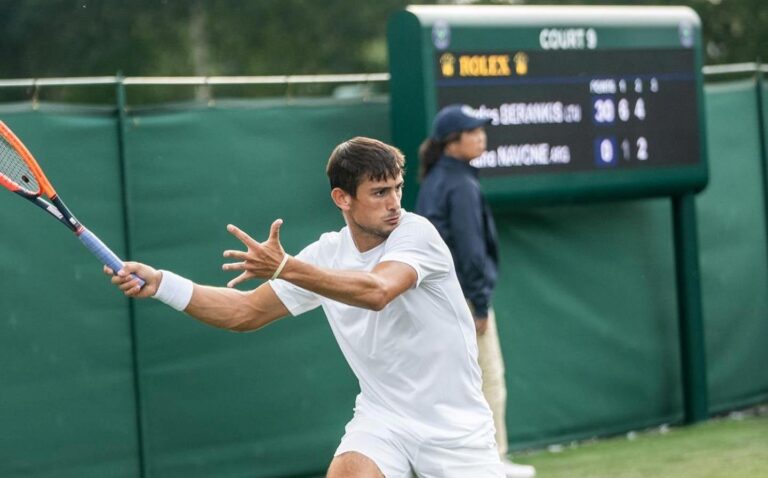 Mariano Navone jugó en Wimbledon, su segundo grand slam