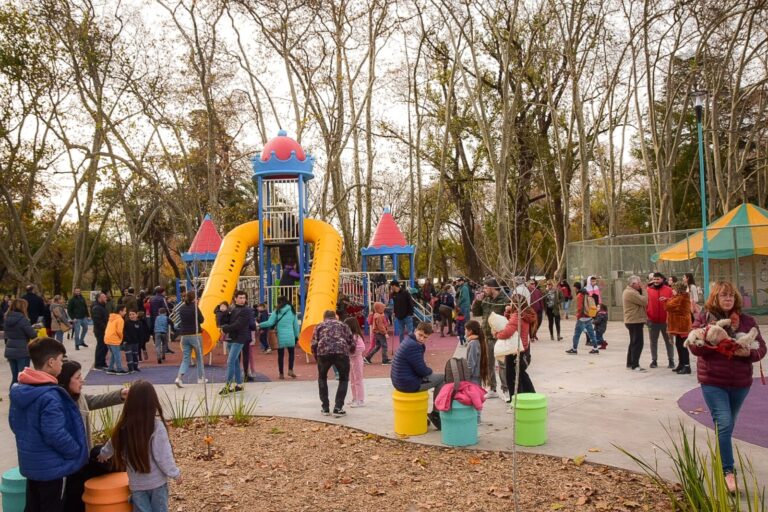Puesta en valor de juegos: recobró vida el Parque San Martín