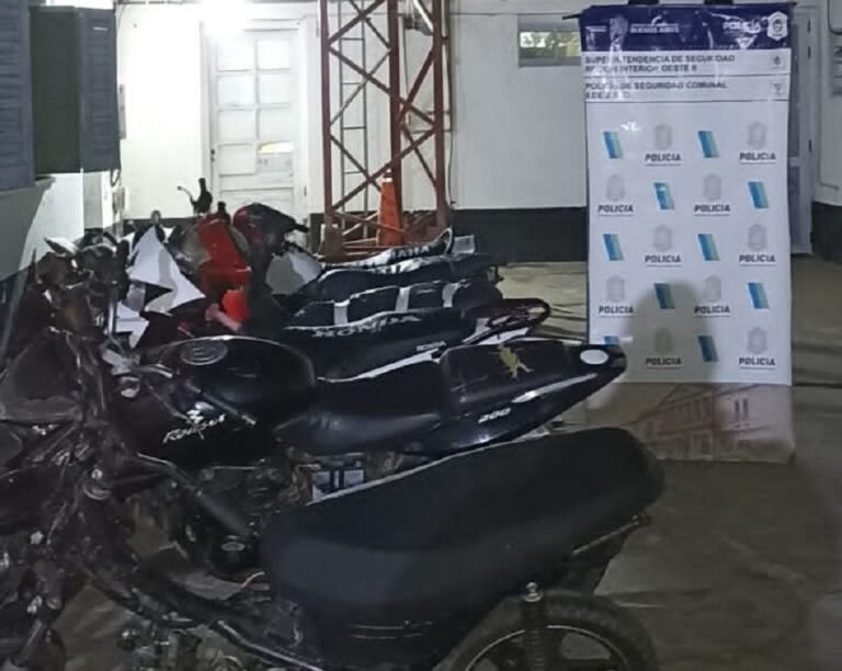 «Picadas»: secuestraron ocho motos