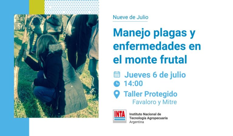 Arboles frutales: invitan a charla sobre manejo de plagas y enfermedades