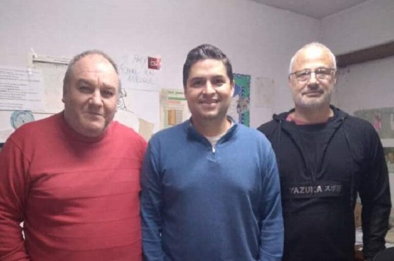 Palacios visitó la localidad de Quiroga